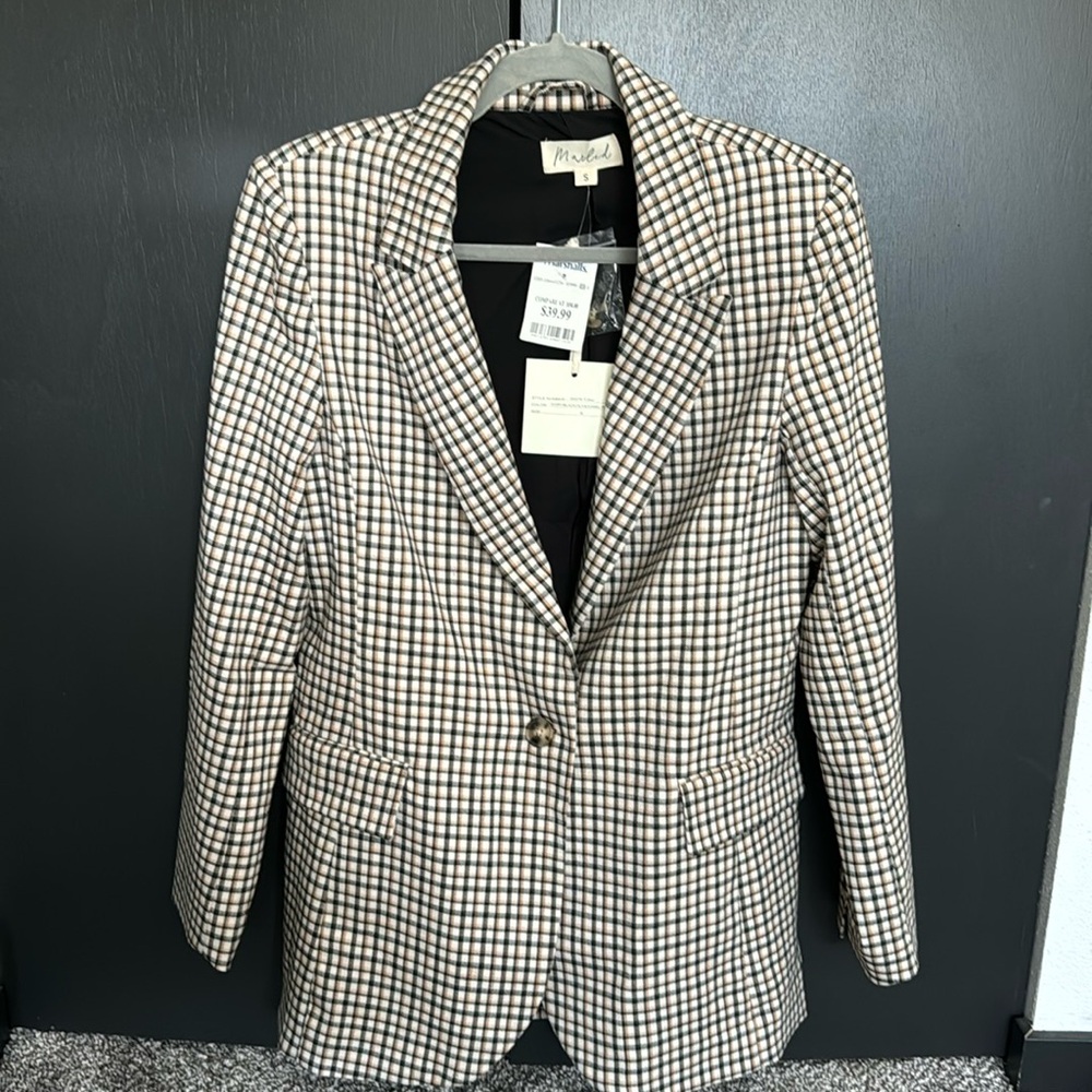 Plaid blazer